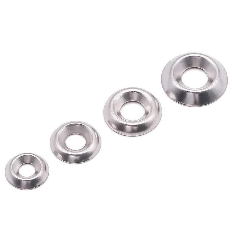 RoyceMart #12 (100 Pack) Stainless Countersunk Washers, No.12 Cup Washers 304 Stainless Steel 18-8, Bright Finish - Image 5